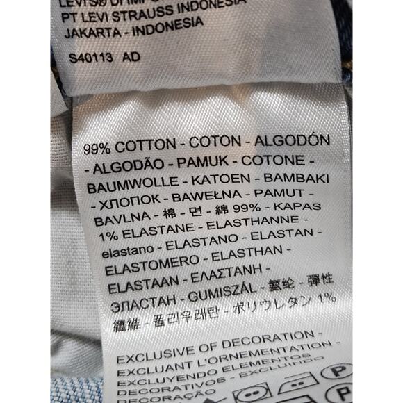 Levi's Women's Premium "Big E" 501 Straight Leg Light Wash Denim Jeans SZ 31x28 - Picture 8 of 10